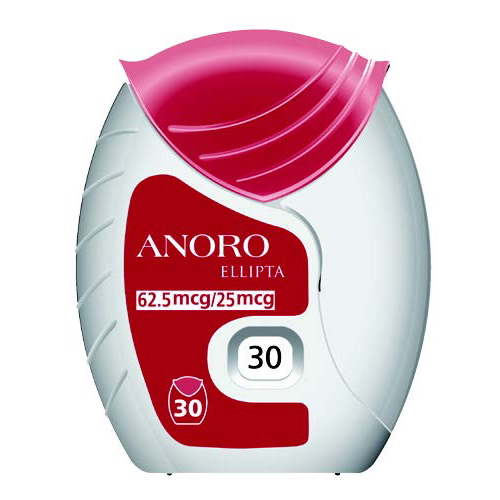 پودر استنشاقی آنورو 62.5/25 میکرو گرم