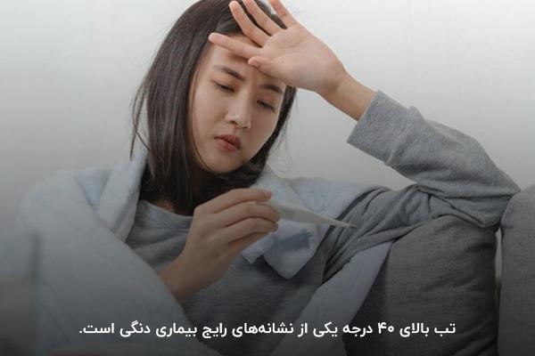 تب بالای ۴۰ درجه؛ یکی از علائم تب دنگی