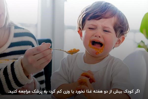 ضرورت مراجعه به پزشک در صورت ادامه‌دار شدن بی‌اشتهایی کودکان 