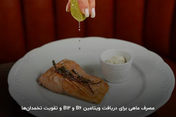 مصرف ماهی برای دریافت ویتامین B12 و تقویت تخمدان‌ها