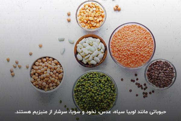 مصرف حبوبات برای تامین نیاز روزانه به منیزیم